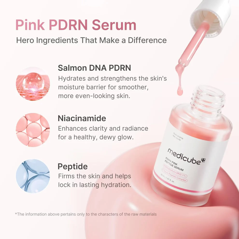Medicube PDRN Pink Peptide Serum - 30ml