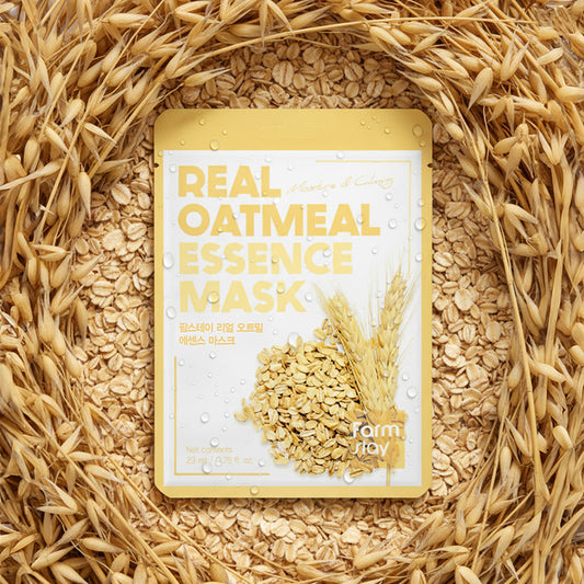 Farmstay Real Oatmeal Essence Mask – Υφασμάτινη Μάσκα Προσώπου με Βρώμη