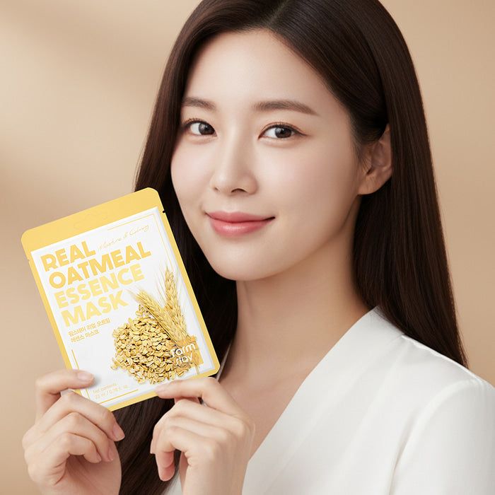 Farmstay Real Oatmeal Essence Mask – Υφασμάτινη Μάσκα Προσώπου με Βρώμη