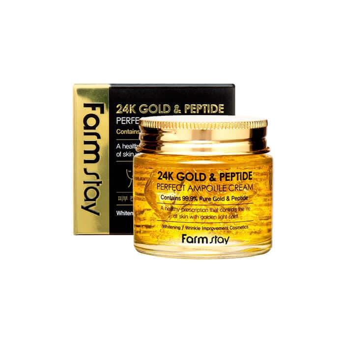 FARM STAY 24K GOLD & PEPTIDE PERFECT AMPOULE CREAM