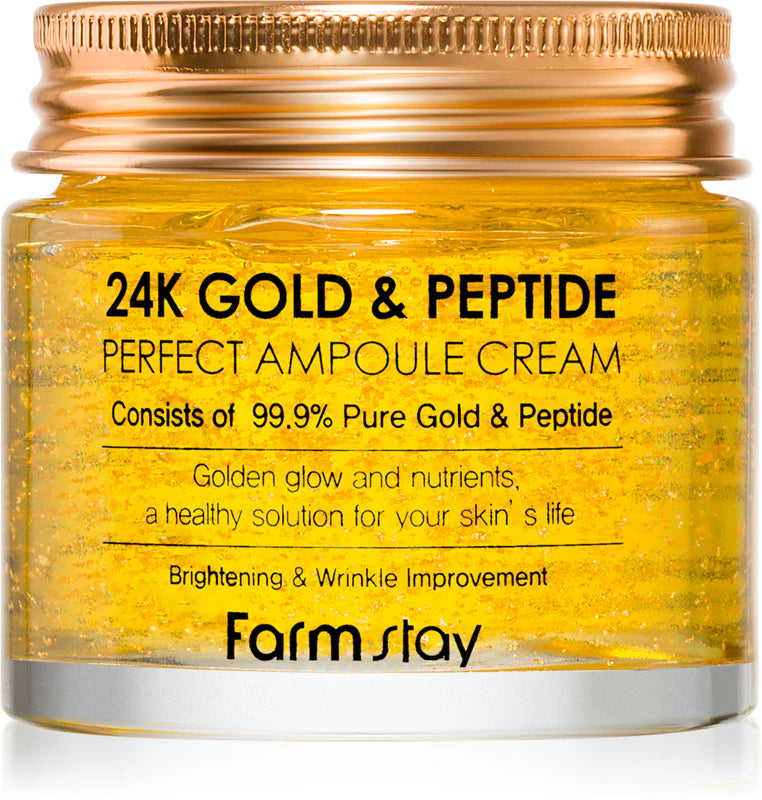 FARM STAY 24K GOLD & PEPTIDE PERFECT AMPOULE CREAM