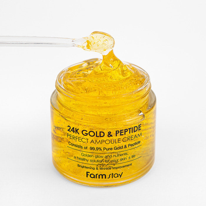 FARM STAY 24K GOLD & PEPTIDE PERFECT AMPOULE CREAM