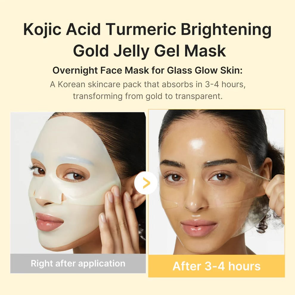 Kojic Acid Turmeric Brightening Gold Jelly Gel Mask