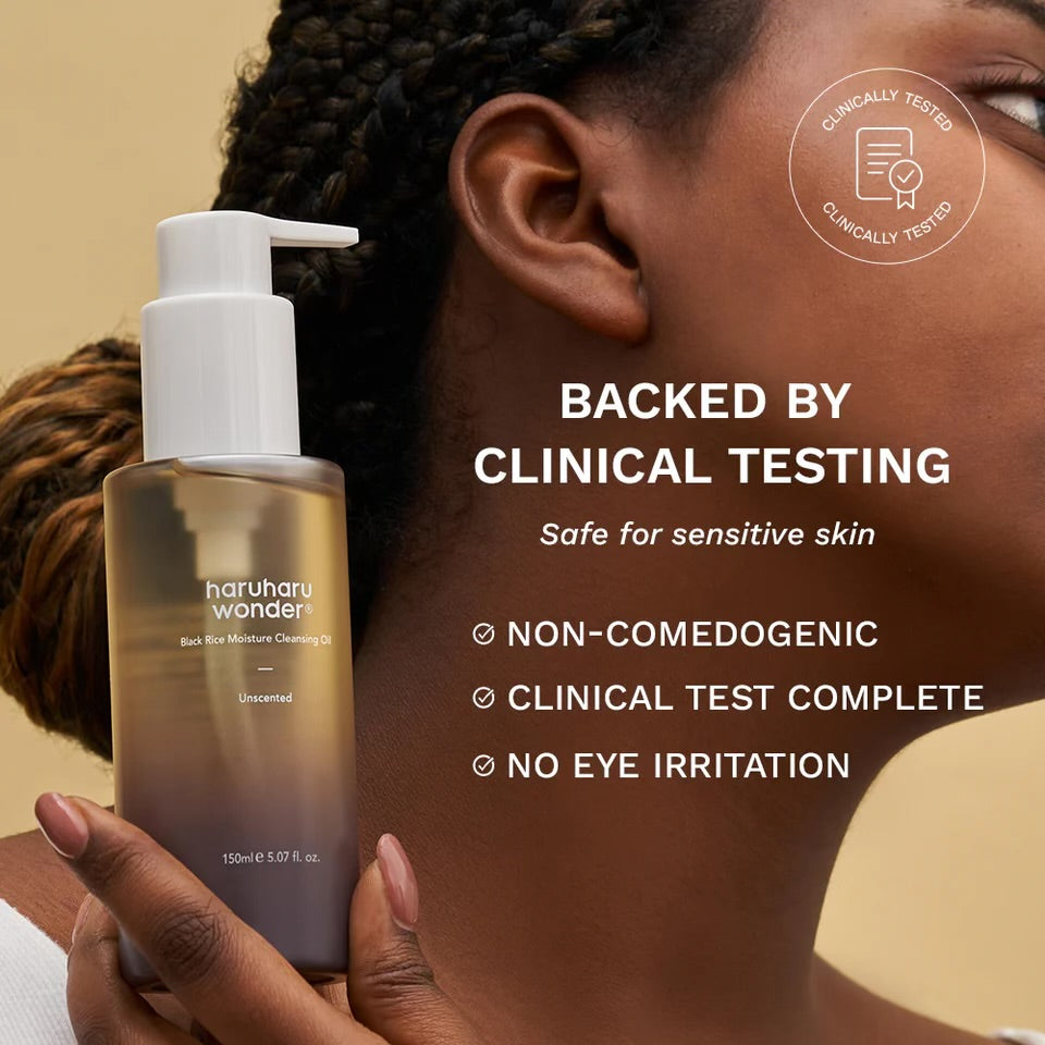 Haruharu Wonder Black Rice Moisture Cleansing Oil (Unscented) 150ml