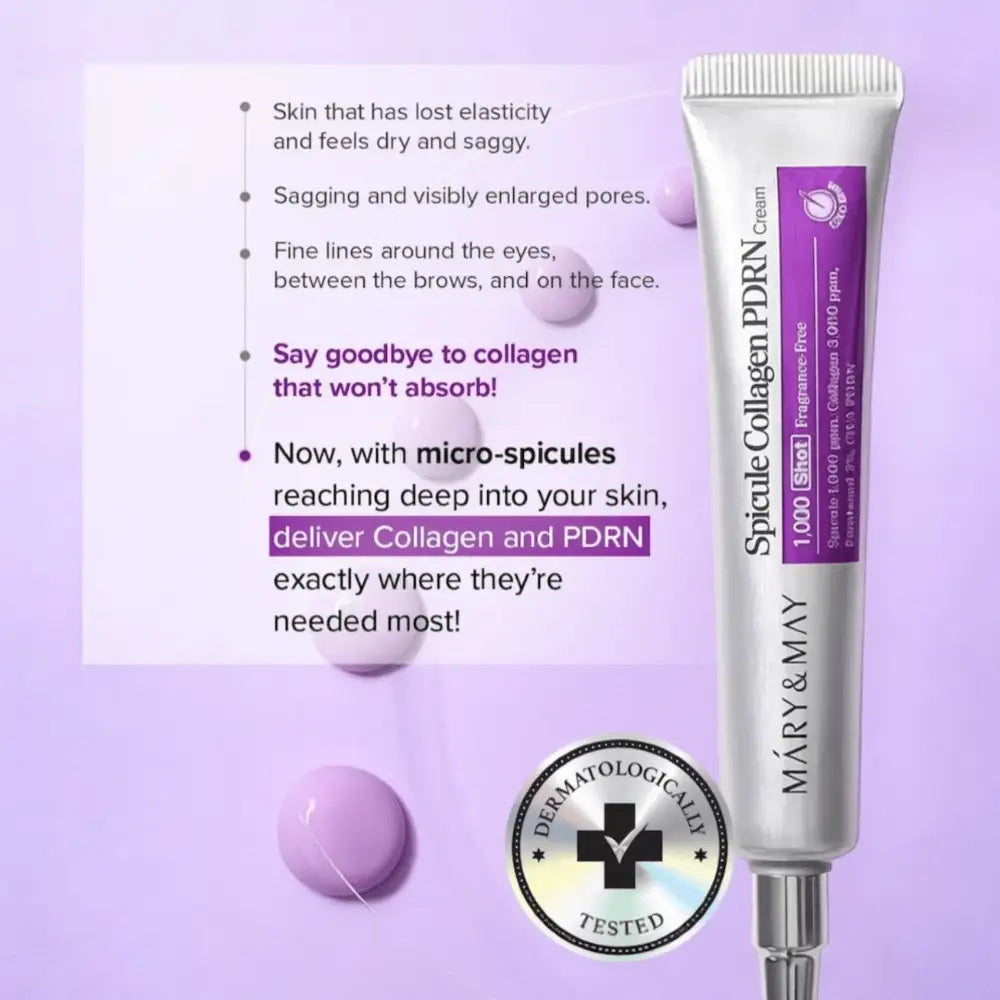 Mary&May Spicule Collagen PDRN Cream – Lifting Effect & Εντατική Ανάπλαση της Επιδερμίδας 15g